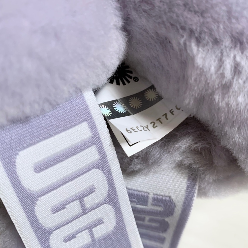 UGG Fluff Yeah Slides In June Gloom - Picture 6 of 7